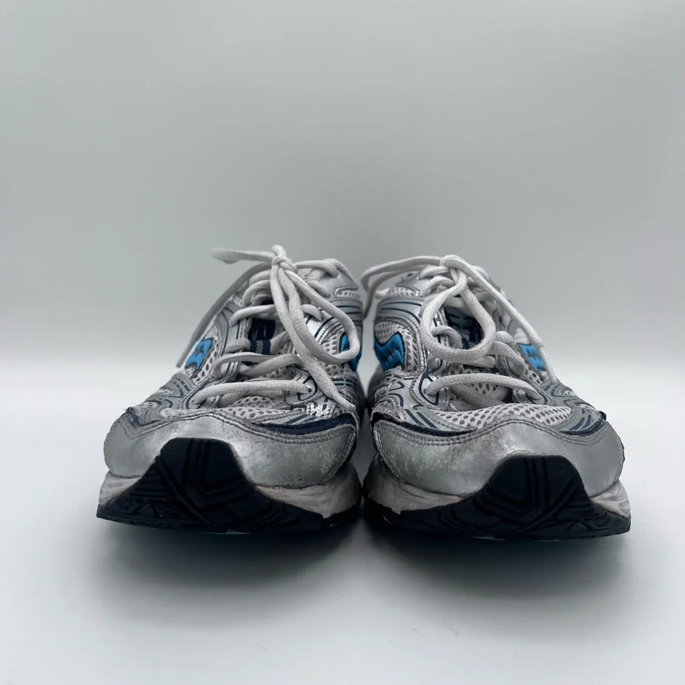 Women's Saucony Oasis Grid Sneakers Running Shoes Size 9.5‎ Silver Blue